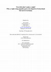 Research paper thumbnail of Two lefts don’t make a right! Why a right-wing populist party developed in Switzerland but not in Germany