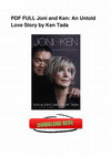 Research paper thumbnail of Full Book Joni And Ken An Untold Love Story KINDLE SM