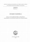 Research paper thumbnail of Sulla vocazione per la politica. Max Weber e le Politische Stimmungen di Karl Jaspers. (Quaderni dell'Accademia di Scienze Morali e Politiche - Nuova Serie - 1), Giannini, Napoli, 2019