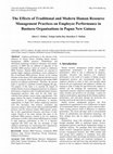 Research paper thumbnail of The Effects of Traditional and Modern Human Resource Management Practices on Employee Performance in Business Organisations in Papua New Guinea