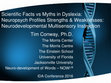 Research paper thumbnail of Scientific Facts vs Myths in Dyslexia: Neuropsychological Profiles Strengths & Weaknesses: Neurodevelopmental Multisensory Instruction