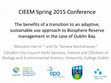 Research paper thumbnail of The benefits of a transition to an adaptive, sustainable use approach to Biosphere Reserve management in the case of Dublin Bay