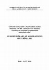 Research paper thumbnail of VI respublika elmi konfransının materialları-2016.pdf