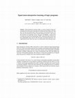 Research paper thumbnail of Typed meta-interpretive learning of logic programs