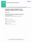 Research paper thumbnail of Language-crossing-and-linguistic-racism-Mongolian-immigrant-women-in-Australia.pdf