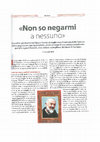 Research paper thumbnail of Padre Pio. «Non so negarmi a Nessuno»