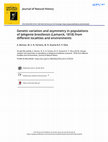 Research paper thumbnail of Genetic variation and asymmetry in populations of Iphigenia brasiliensis (Lamarck, 1818) from different localities and environments