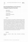 Research paper thumbnail of Rewriting World History in the Classroom: Pedagogical Dispatches from India