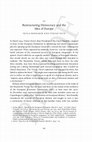 Research paper thumbnail of Restructuring Democracy and the Idea of Europe (w/ Seyla Benhabib, forthcoming, The Cambridge History of Modern European Thought) [uncorrected proofs]