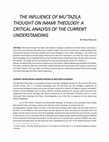 Research paper thumbnail of The influence of Mu'tazila thought on Imami Theology: A critical analysis of the current understanding