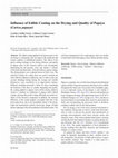 Research paper thumbnail of Influence of Edible Coating on the Drying and Quality of Papaya (Carica papaya)