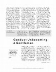 Research paper thumbnail of Conduct Unbecoming a Gentleman