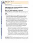 Research paper thumbnail of Back to the future: The organizational�activational hypothesis adapted to puberty and adolescence