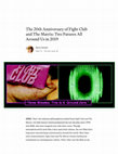 Research paper thumbnail of 2019. The 20th Anniversary of Fight Club and The Matrix: Two Film Futures All Around Us