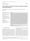 Research paper thumbnail of Characteristics and content of intrusive images in patients with eating disorders