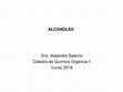 Research paper thumbnail of ALCOHOLES