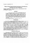 Research paper thumbnail of Effects of some organocarbamate insecticides in controlling top shoot borer and yield of sugarcane