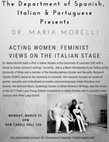 Research paper thumbnail of Acting Women: Feminist Views on the Italian Stage