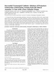 Research paper thumbnail of Successful Transseptal Catheter Ablation of Premature Ventricular Contractions Arising from the Mitral Annulus: A Case with a Pure Annular Origin