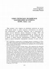 Research paper thumbnail of An Ancient Greek Lesbian Incantation from Egypt: Suppl. Mag. 1.42 / Одно греческое лесбийское заклинание из Египта: Suppl. Mag. 1.42. (in Russian)