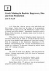 Research paper thumbnail of Greek Minting in Bactria: Engravers, Dies and Coin Production