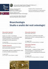 Research paper thumbnail of Bioarcheologia Studio e analisi dei resti osteologici Settimo ciclo di incontri sui temi e i metodi della ricerca archeologica Seminari della Scuola di Specializzazione in Beni Archeologici Università degli Studi di Napoli Federico II