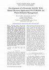 Research paper thumbnail of Development of a Prototype ArcGIS-Web- Based Decision Application WATERDSS: for Water Pollution Management