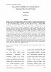 Research paper thumbnail of MANAJEMEN SUMBER DAYA MANUSIA ISLAM: SEJARAH, NILAI DAN BENTURAN