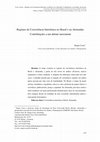 Research paper thumbnail of Regimes de Coexistência Interétnica no Brasil e na Alemanha: Contribuições a um debate inexistente