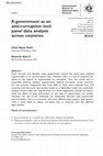 Research paper thumbnail of E-government as an anti-corruption tool: panel data analysis across countries