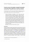 Research paper thumbnail of From the arcane to the mundane: engaging French publics in discussing clinical applications of genomic technology