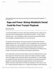 Research paper thumbnail of Rape and Power: Bishop Mulakkal’s Denial Could Be From Trump’s Playbook