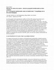 Research paper thumbnail of Détenir les codes de la nature : droits de propriété intellectuelle ou bien commun, In : La propriété intellectuelle contre la biodiversité ? Géopolitique de la diversité biologique  Ouvrage collectif avec Jack Kloppenburg, Birgit Müller, Guy Kastler 2011 Genève : éditions du CETIM