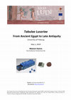 Research paper thumbnail of ERC Locus Ludi International Workshop "Tabulae Lusoriae From Ancient Egypt to Late Antiquity". Fribourg University. 01.05.2019