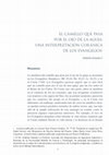 Research paper thumbnail of El camello que pasa por el ojo de la aguja: Una interpretación Coránica de los Evangelios