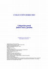 Research paper thumbnail of COLECCIÓN DERECHO Litigación penal Juicio oral y prueba