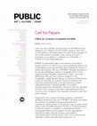 Research paper thumbnail of Call for Papers: Fall 2020 issue of Public Access journal on the Currencies of Hospitality