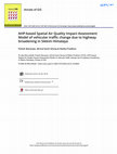 Research paper thumbnail of AHP-based Spatial Air Quality Impact Assessment Model of vehicular traffic change due to highway broadening in Sikkim Himalaya