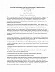 Research paper thumbnail of Toward the understanding of the concept of personality in clinical psychiatry. (Anthropological approach).\\ Abstract\  International Conference: "Psychological Problems: Characteristics Principles of classification and Diagnosis\\ Yerevan. Armenia 21-23  April 2019