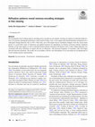 Research paper thumbnail of Refixation patterns reveal memory-encoding strategies in free viewing