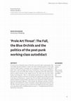 Research paper thumbnail of 'Prole art Threat': The Fall, the Blue orchids and the politics of the post-punk working-class autodidact