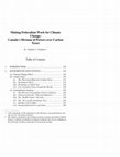 Research paper thumbnail of Making Federalism Work for Climate Change: Canada's Division of Powers Over Carbon Taxes