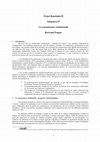 Research paper thumbnail of Projet BourbaKeM Elément n°9 La connaissance relationnelle