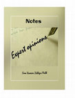 Research paper thumbnail of EXPERT OPINION.PDF