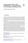 Research paper thumbnail of (2019) Emergent Protest Publics in India and Bangladesh: A Comparative Study of Anti-corruption and Shahbag Protests, Springer: Switzerland