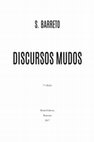 Research paper thumbnail of DISCURSOS MUDOS 1ª edição