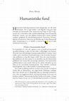 Research paper thumbnail of Humanistiske fund