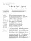 Research paper thumbnail of Coupling of palmitate to ovalbumin inhibits the induction of oral tolerance