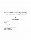 Research paper thumbnail of Micro-watershed Modelling Using Digital Modelling Tool; Amlasole Micro-watershed a Case Study