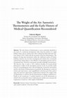 Research paper thumbnail of The Weight of the Air. Santorio’s Thermometers and the Early History of Medical Quantification Reconsidered